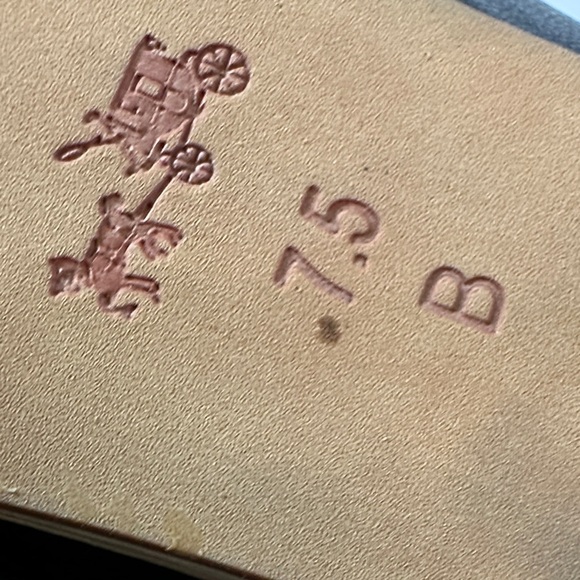 Coach Adrianna Leather Black Peep-Toe Heeled Ankle Pull On Boots Women’s 7.5 B - Picture 8 of 12